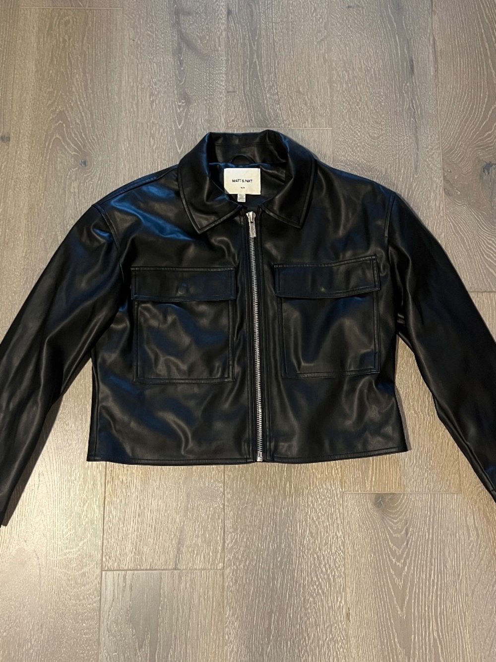 Matt & Nat Vegan leather jacket women's medium